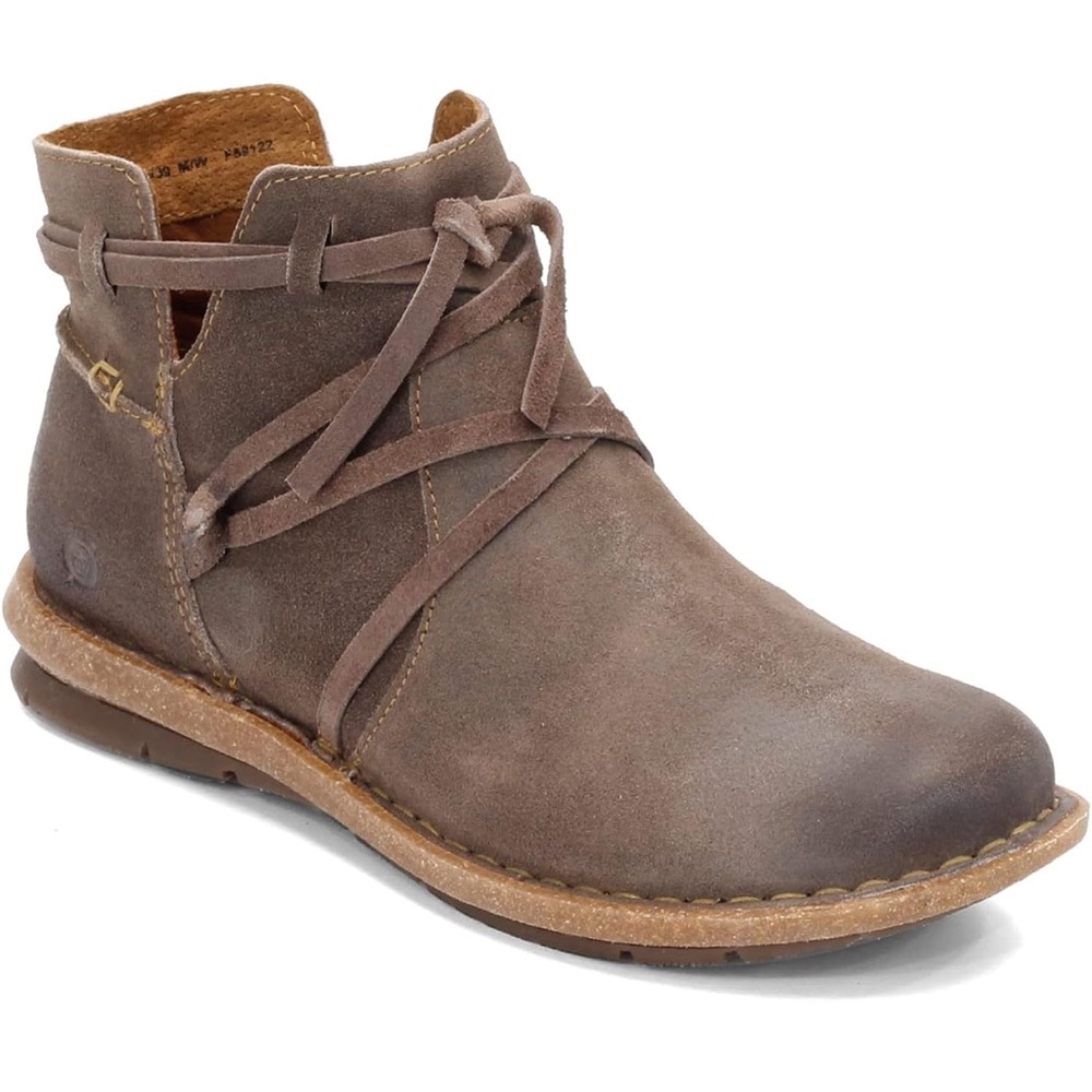 Born Brown Leather Ankle Boots